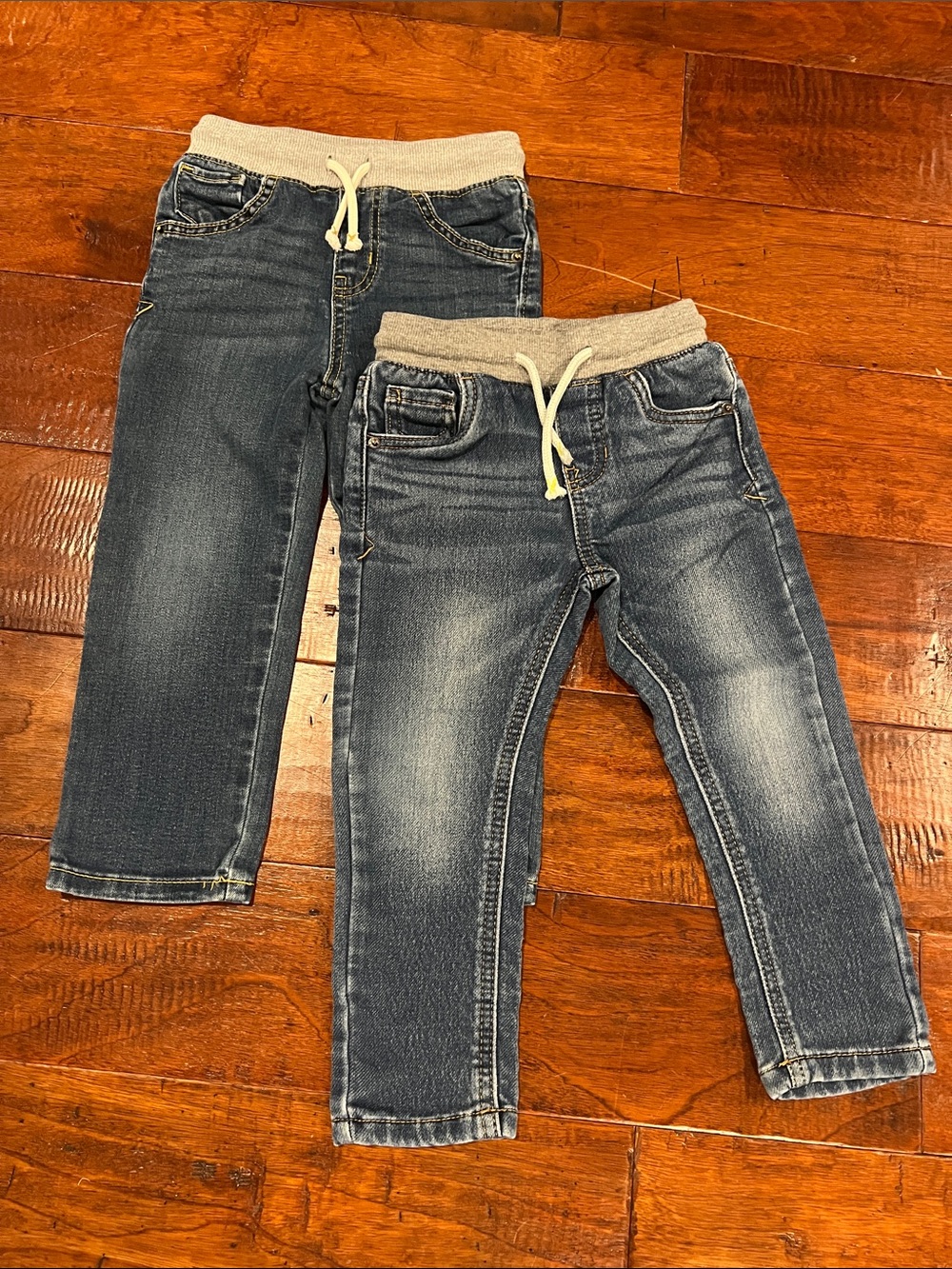 Kids Denim Pants with Knit Waistband
